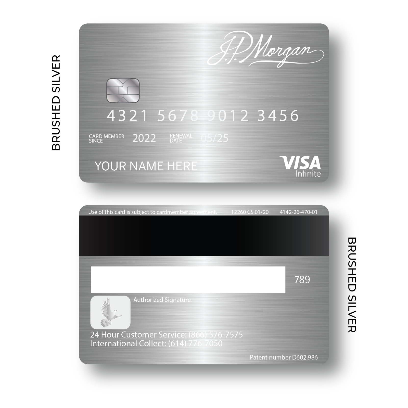 Custom Metal Card JP Morgan Reserve Card