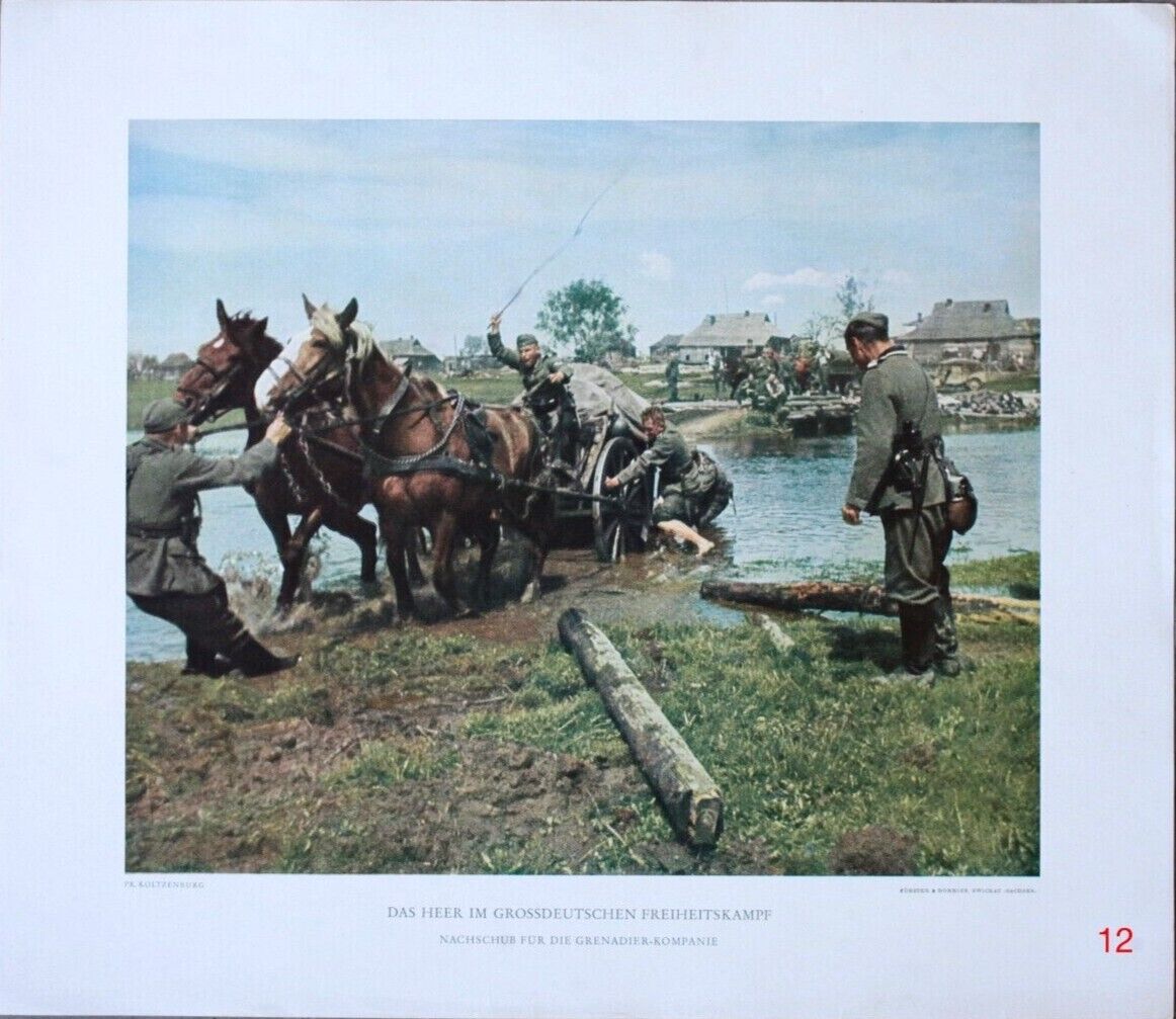 Rare 100% Original III Reich Color Photographic Prints of the Werhmacht - No. 12