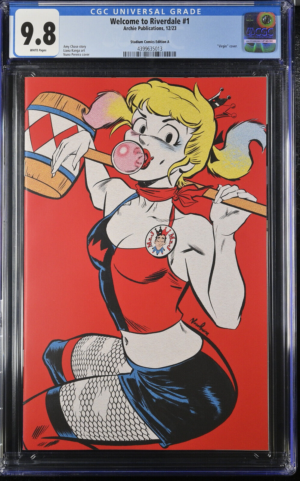 Chilling Adv: Welcome to Riverdale #1 Nuno Pereira Harley Quinn Variant CGC 9.8
