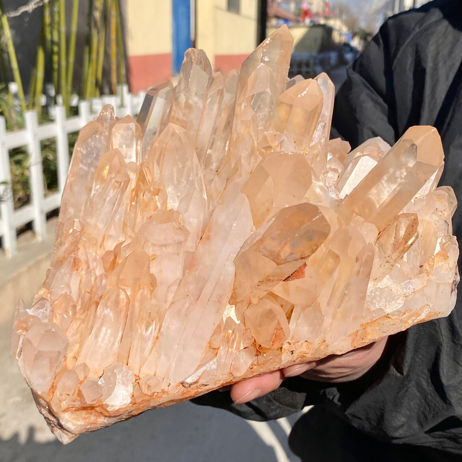 8.3LB Natural white Crystal Himalayan quartz cluster /mineralsls Specimen