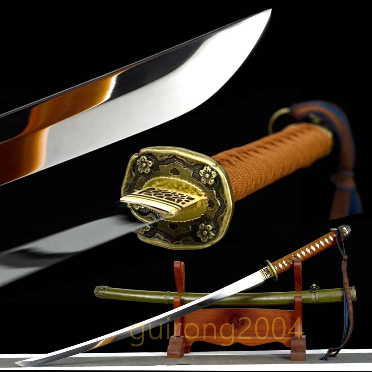 Handmade Military 98 Type Japanese Sword Samurai Katana 1095 Carbon Blade Sharp