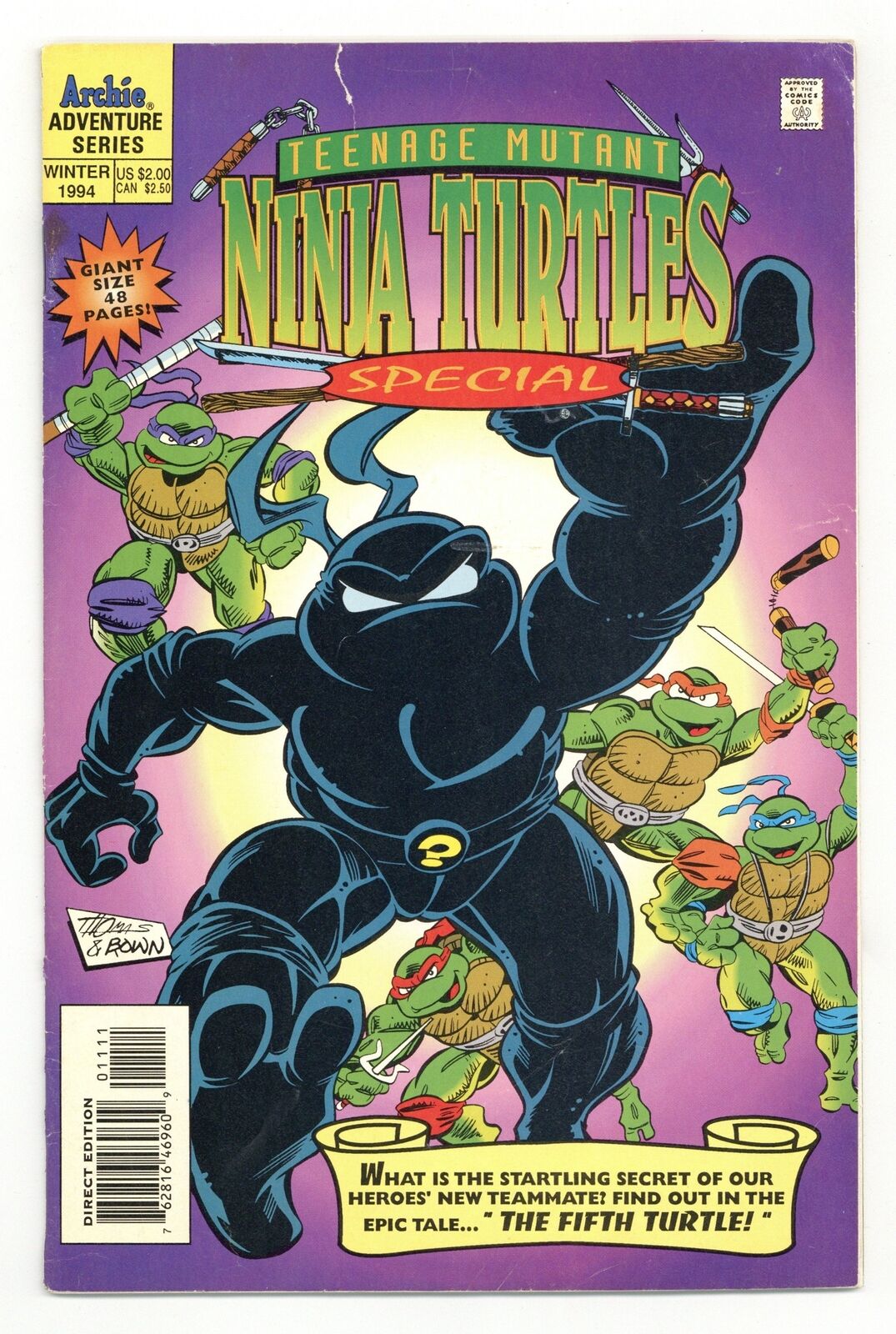 Teenage Mutant Ninja Turtles Adventures Special #11 VG- 3.5 1994