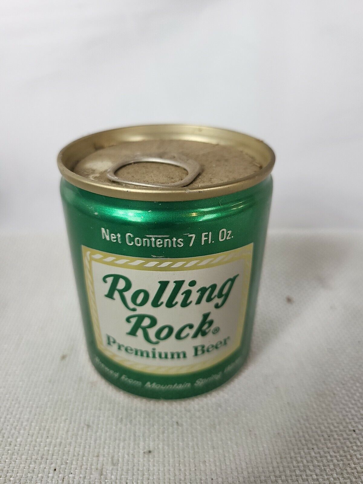 ROLLING ROCK PULL TAB 7oz EMPTY BEER CAN