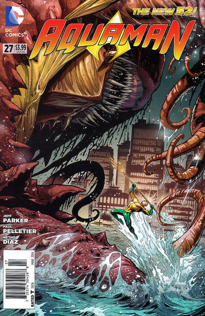 Aquaman (7th Series) #27 (Newsstand) VF/NM; DC | New 52 Jeff Parker - we combine