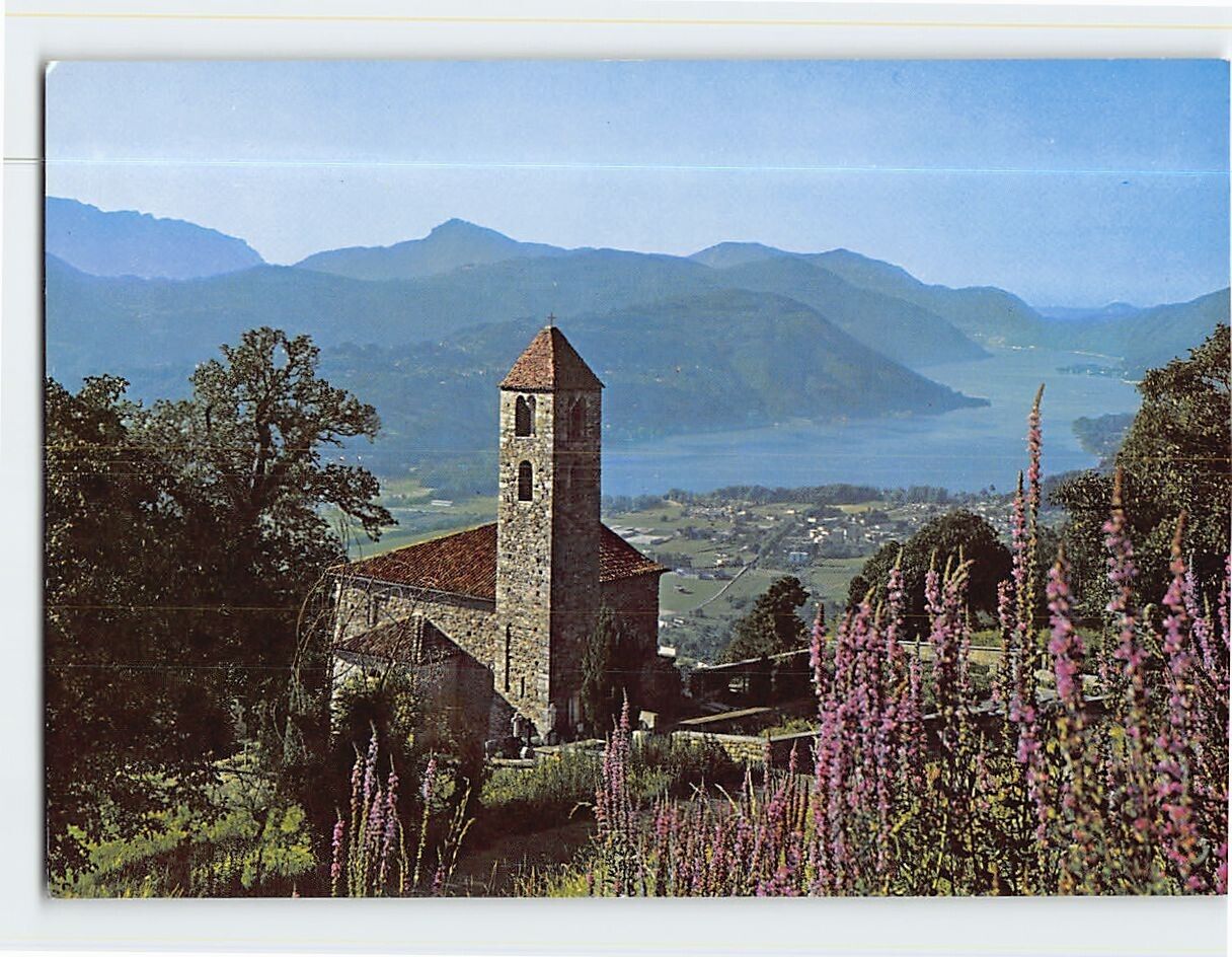 Postcard Chiesa, Cademario, Switzerland