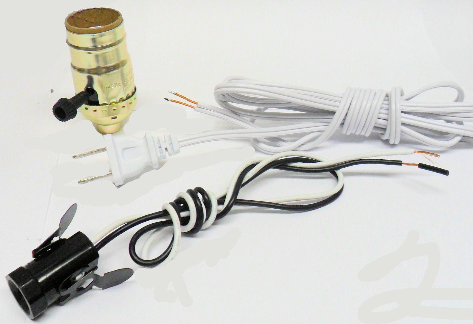 Lamp parts: Nite-lite lamp kit w/white cord, TR-209, TR-44