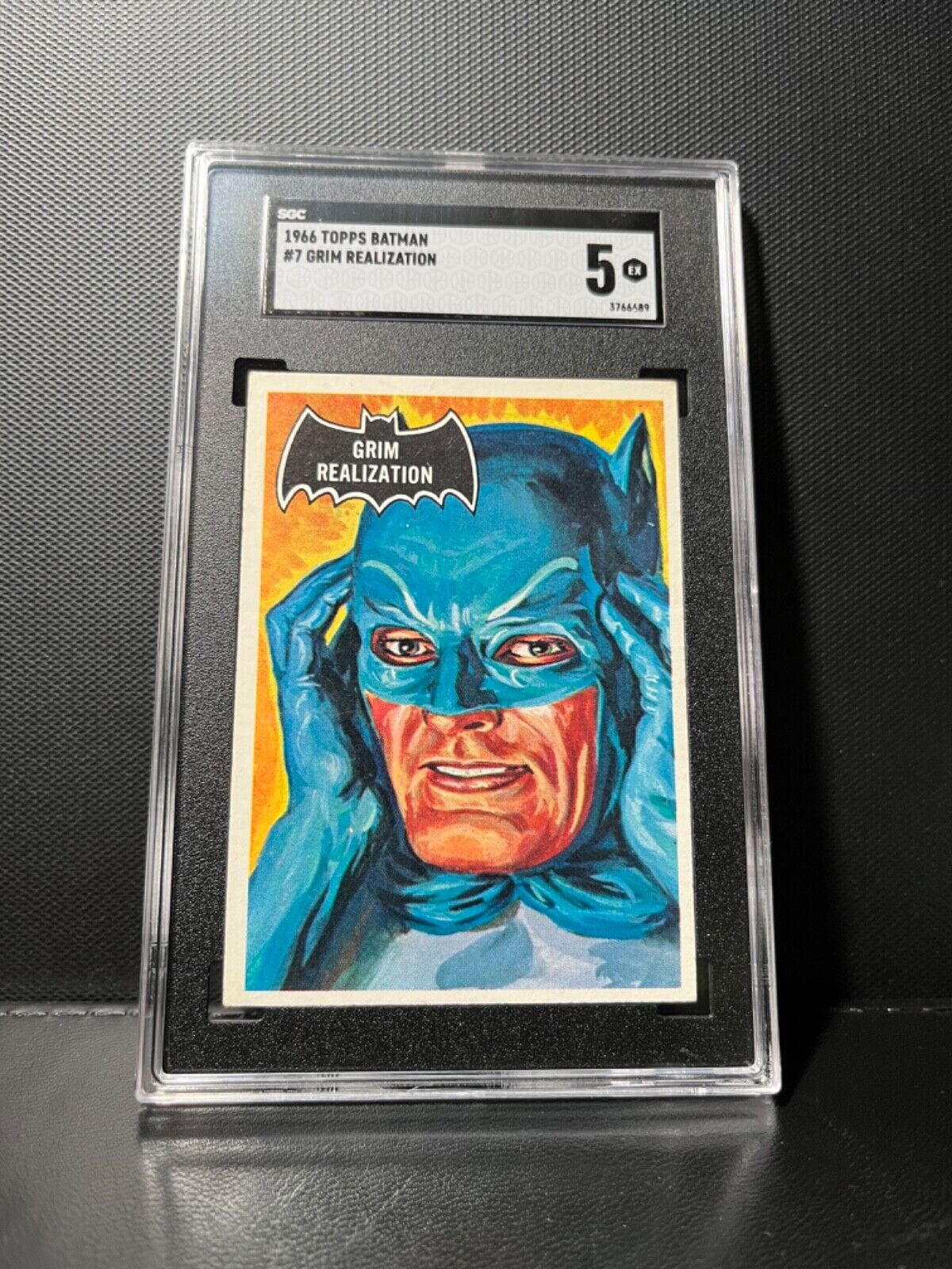 1966 Topps Batman Black Bat Grim Realization #7 SGC 5