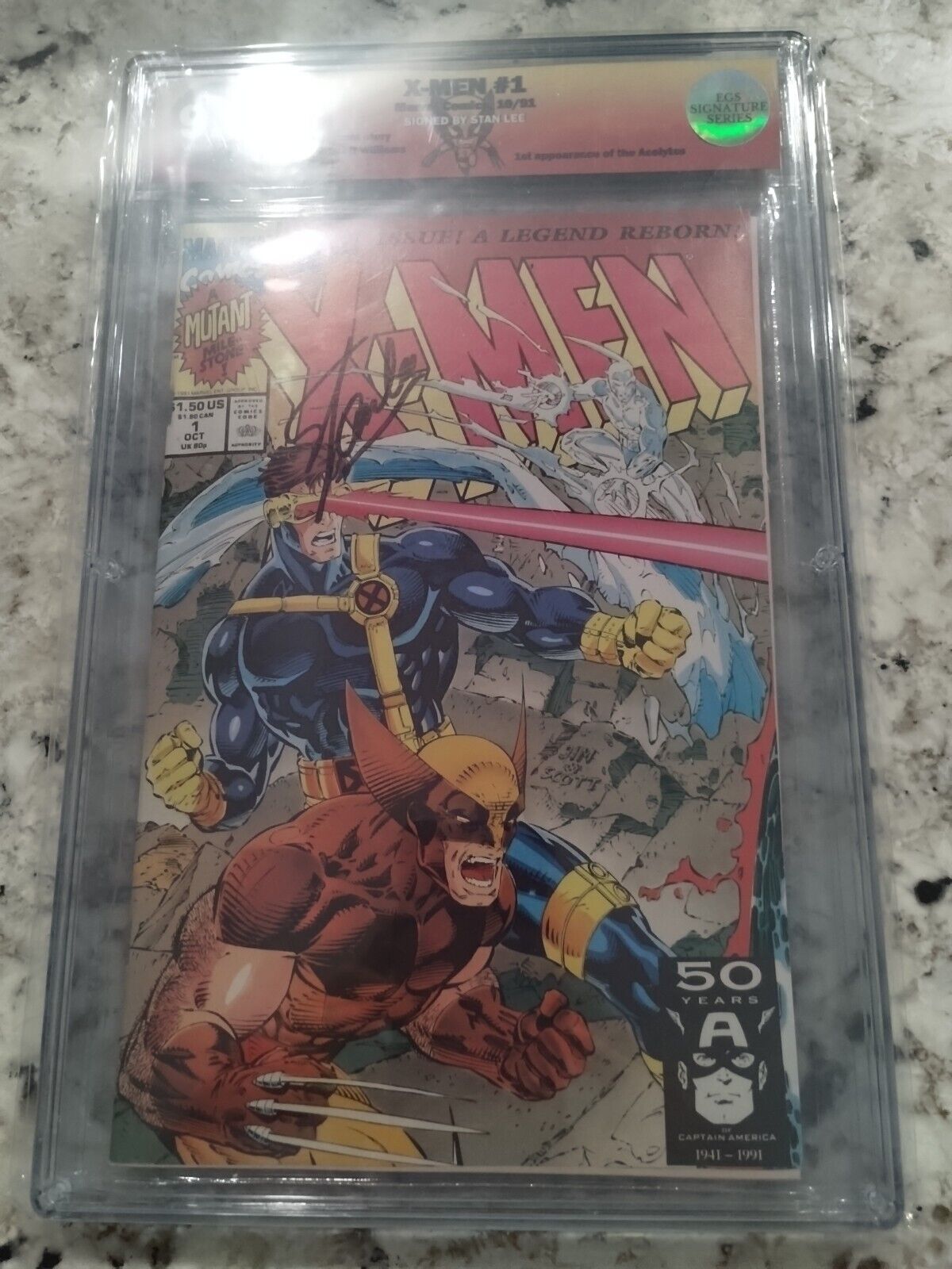  X-Men #1 C EGS 9.8 NM/MT  Stan Lee Signature CUSTOM Label Marvel  JIM 1991