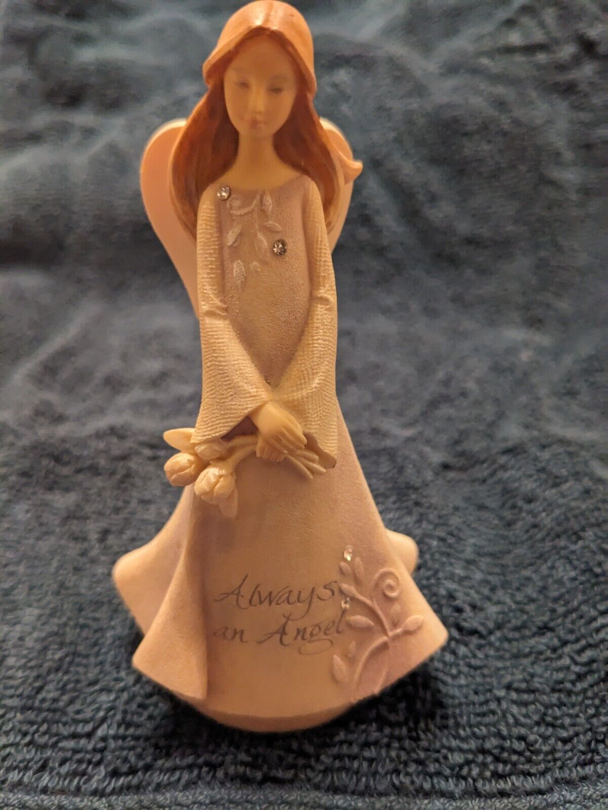 Foundations by Enesco Angel Figurine with Flowers Bouquet #4025647 by Karen Hahn
