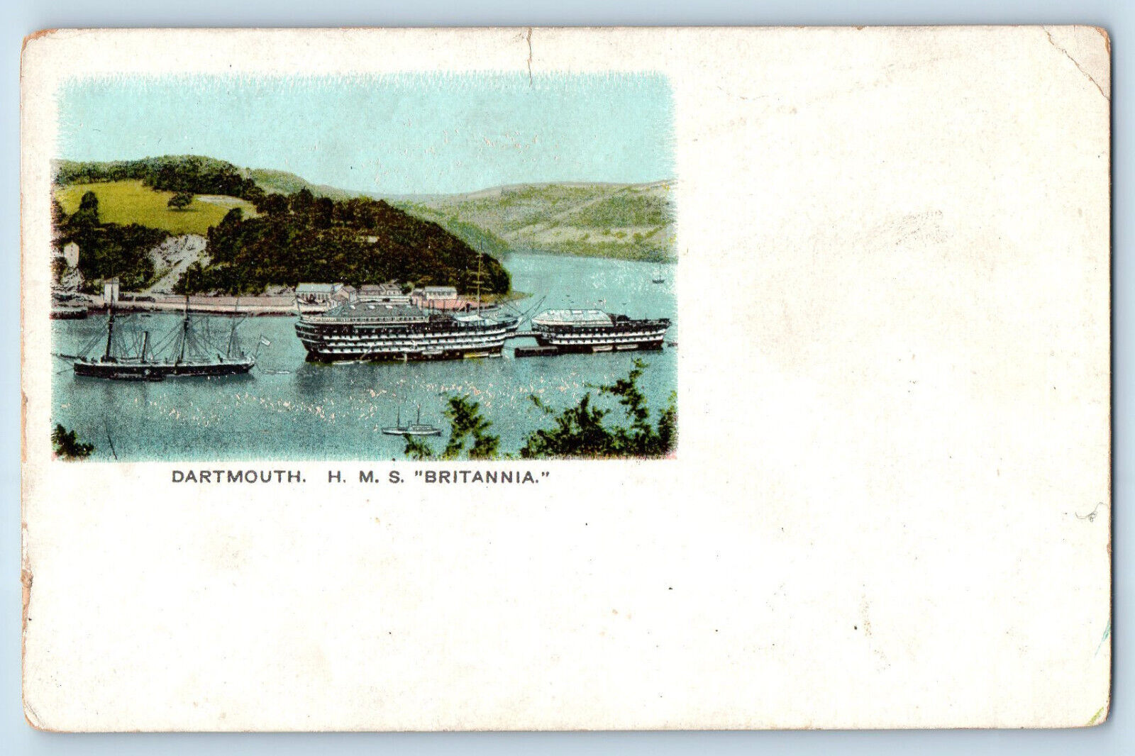 Dartmouth England Postcard Dartmouth H.M.S \
