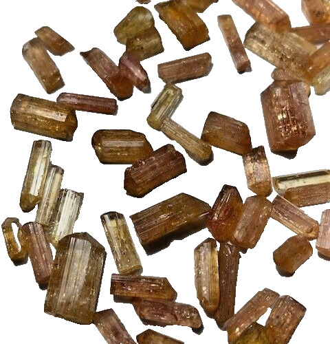 Parcel of terminated imperial topaz crystals from Ouro Preto great colors