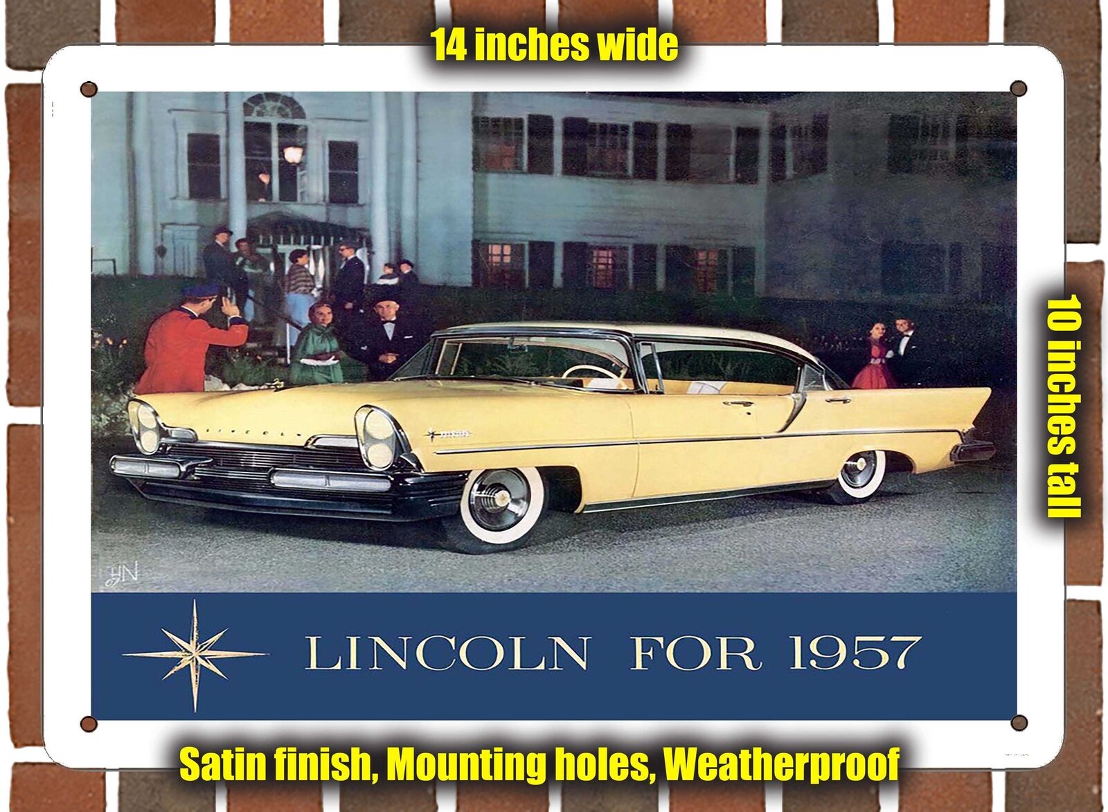 METAL SIGN - 1957 Lincoln