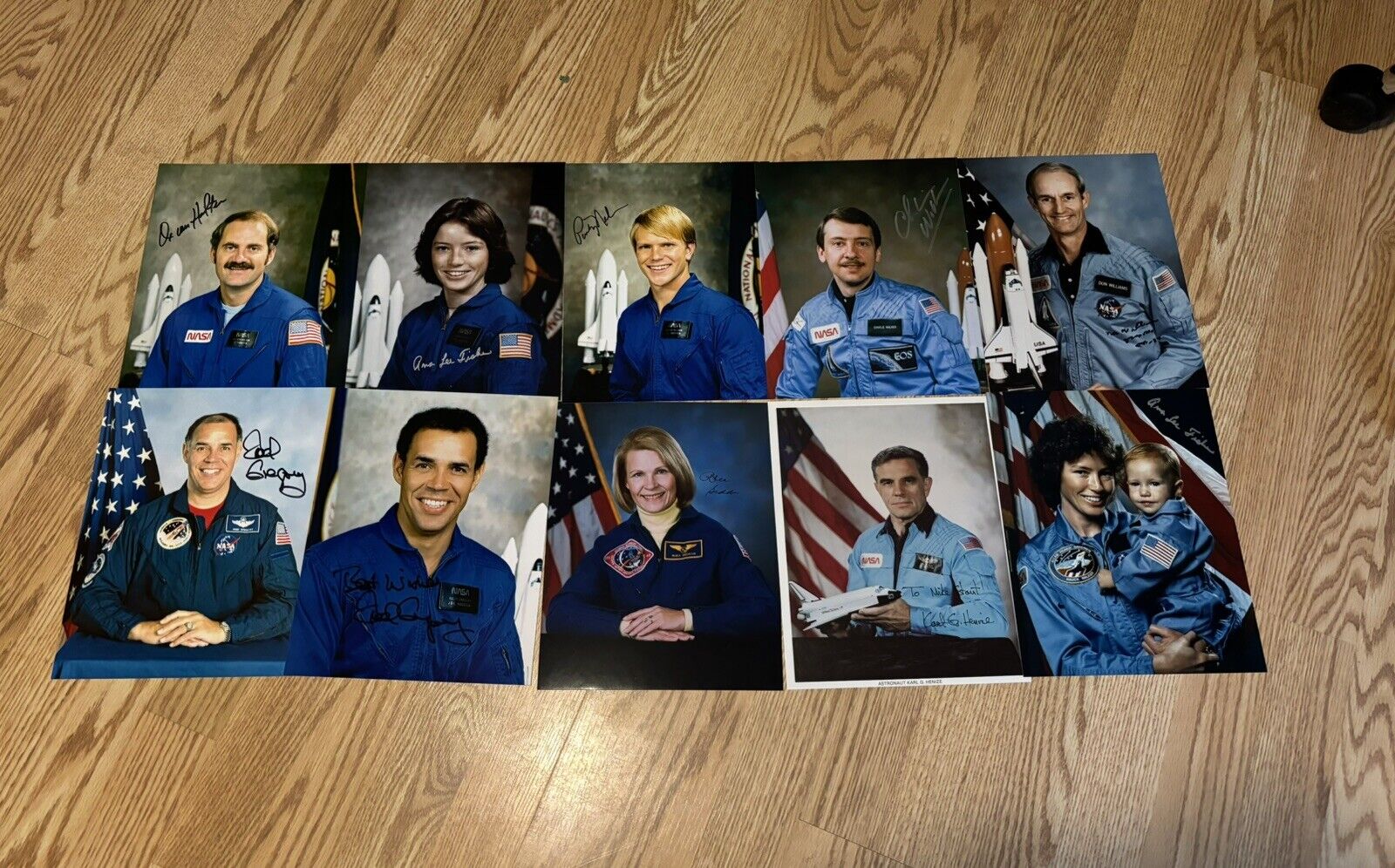 Lot Of 10 Signed 8x10 Photos Astronaut Autograph Space Shuttle NASA
