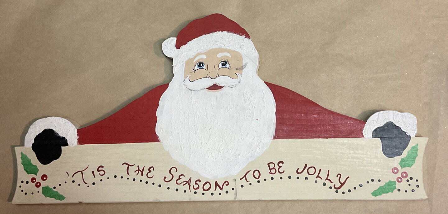 Christmas “Santa Wall / Door Hanging Decoration 16” X 7.5”-T Is The Season To Be