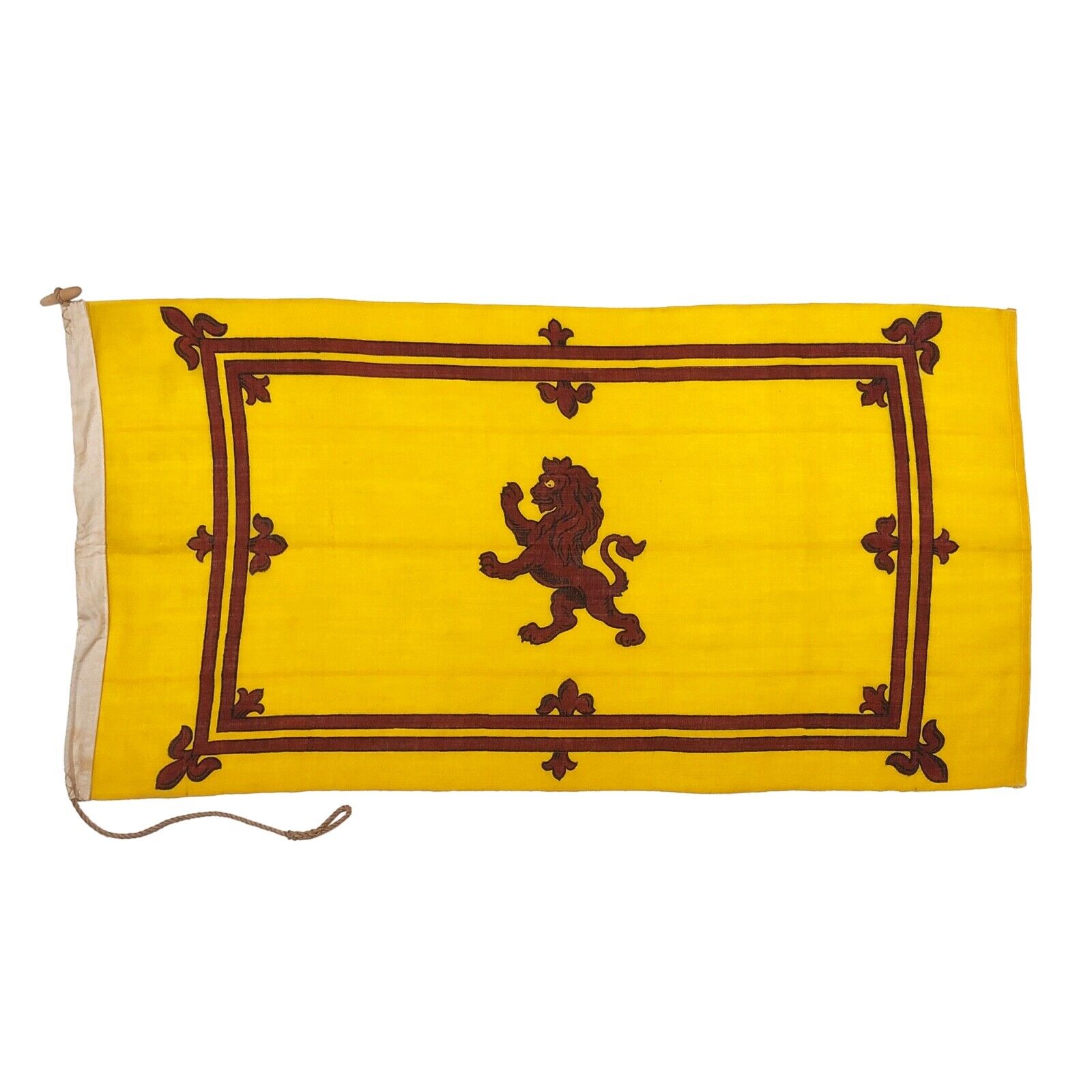 Vintage Wool Lion Rampant Scottish Royal Banner Scotland Flag Cloth Nautical