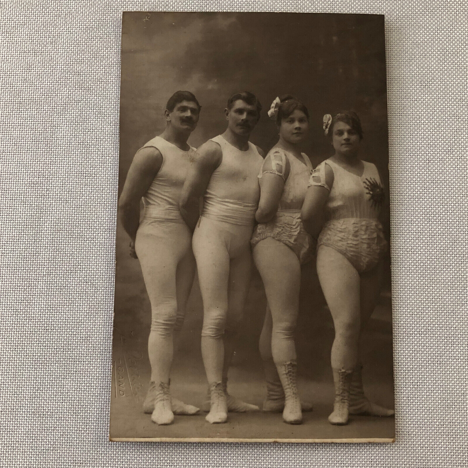 Circus Perfomer Real Photo Postcard Post Card Vintage in Costume
