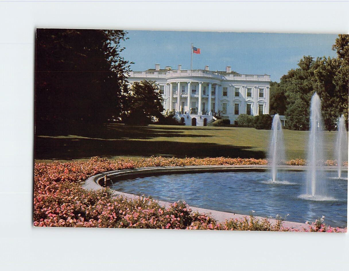 Postcard South Portico The White House Washington District of Columbia USA