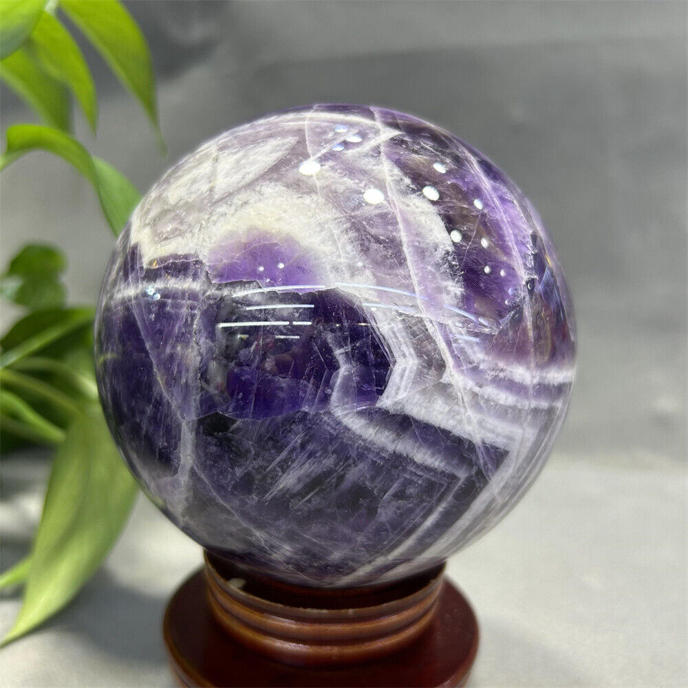 4.4LB Natural Dreamy Amethyst Sphere Quarzt Crystal Ball reiki healing