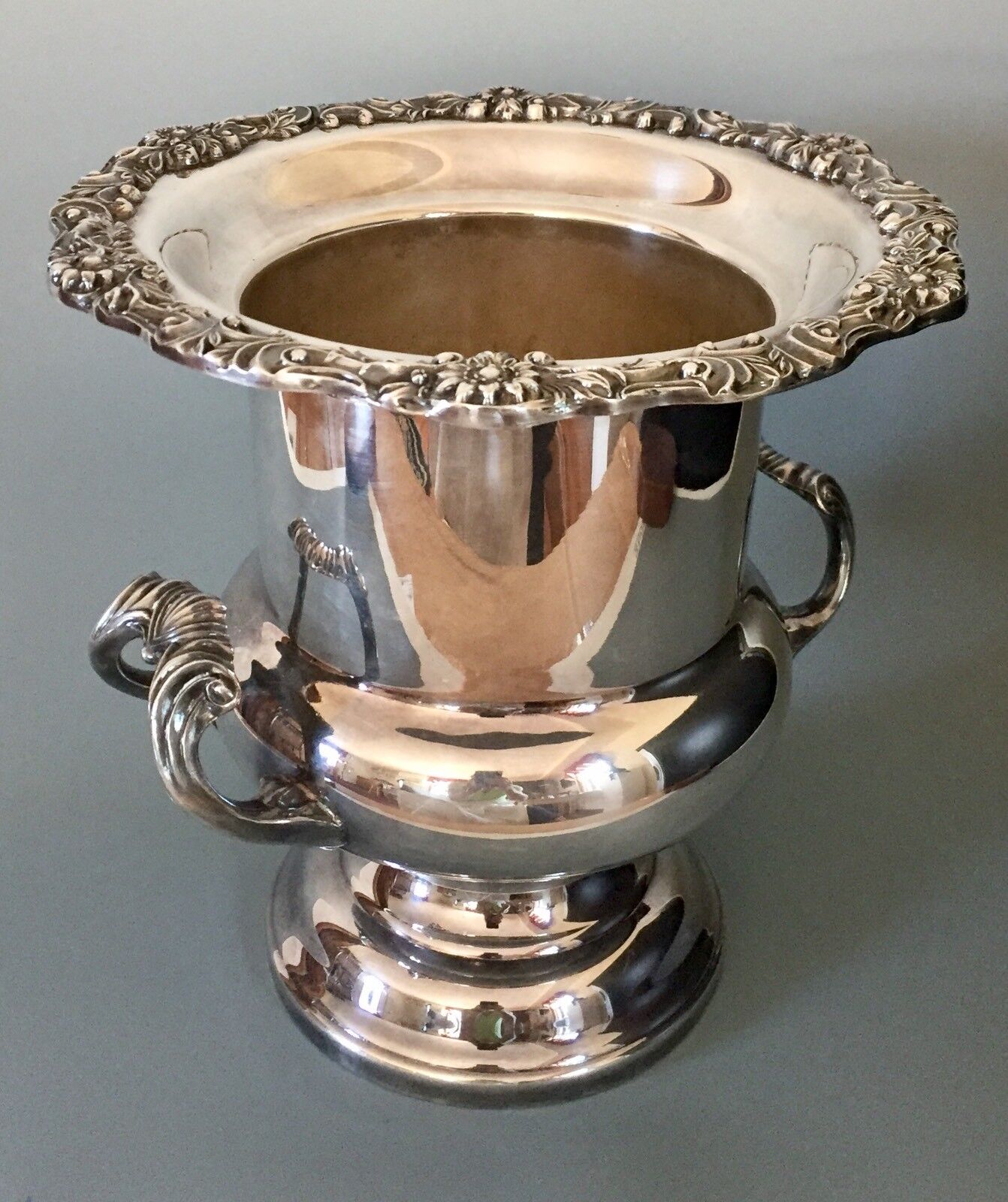 Silver Plated Champagne Wine Bucket- Rogers Silver - Exceptional Piece