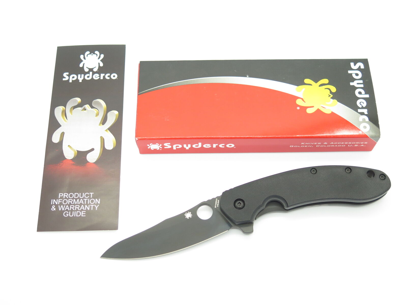 Spyderco Southard C156GPBBK Black G10 Titanium CTS-204P Folding Pocket Knife