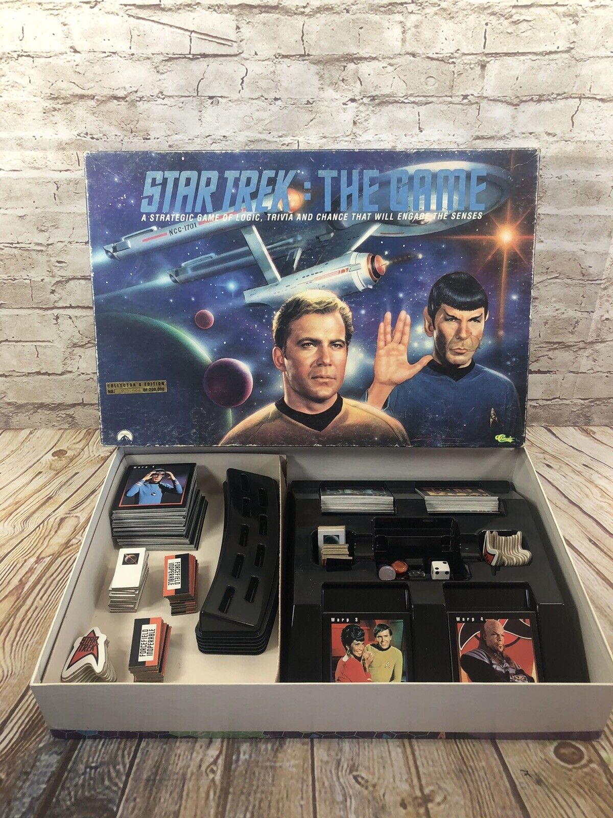 vtg1992 Star Trek: The Game Collector's Edition 030,684 of 200,000 Board Game 