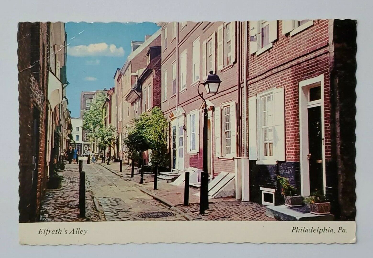 Postcard Elfreth’s Alley Philadelphia Pennsylvania USA A2