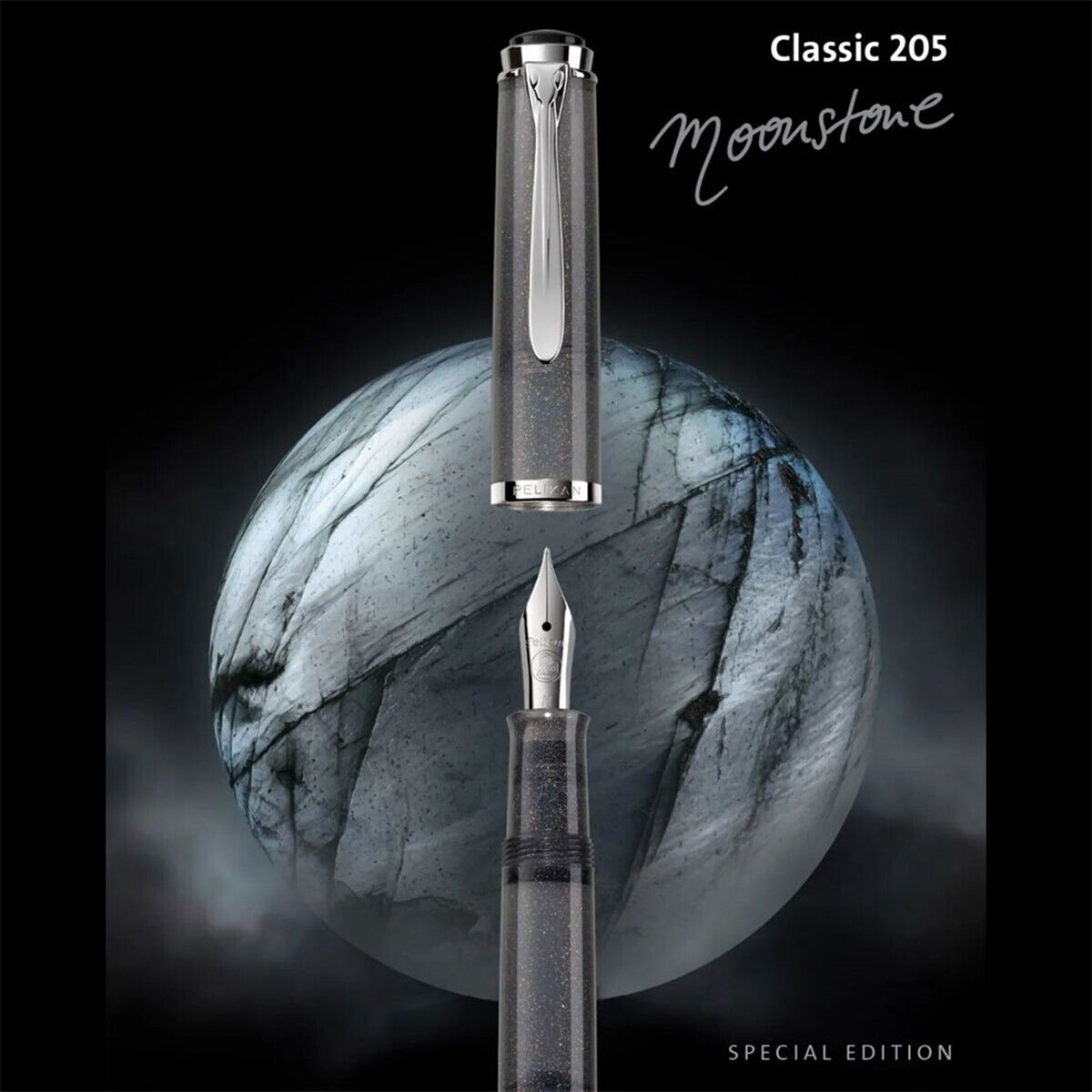 Pelikan Classic M205 Moonstone Fountain Pen - Fine Nib