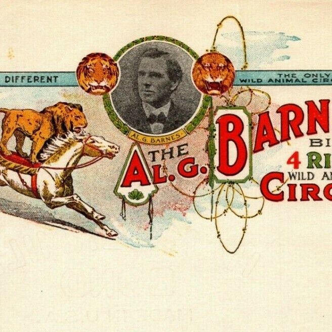 Scarce Al G. Barnes Big 4 Ring Wild Animal Circus Letterhead c1927