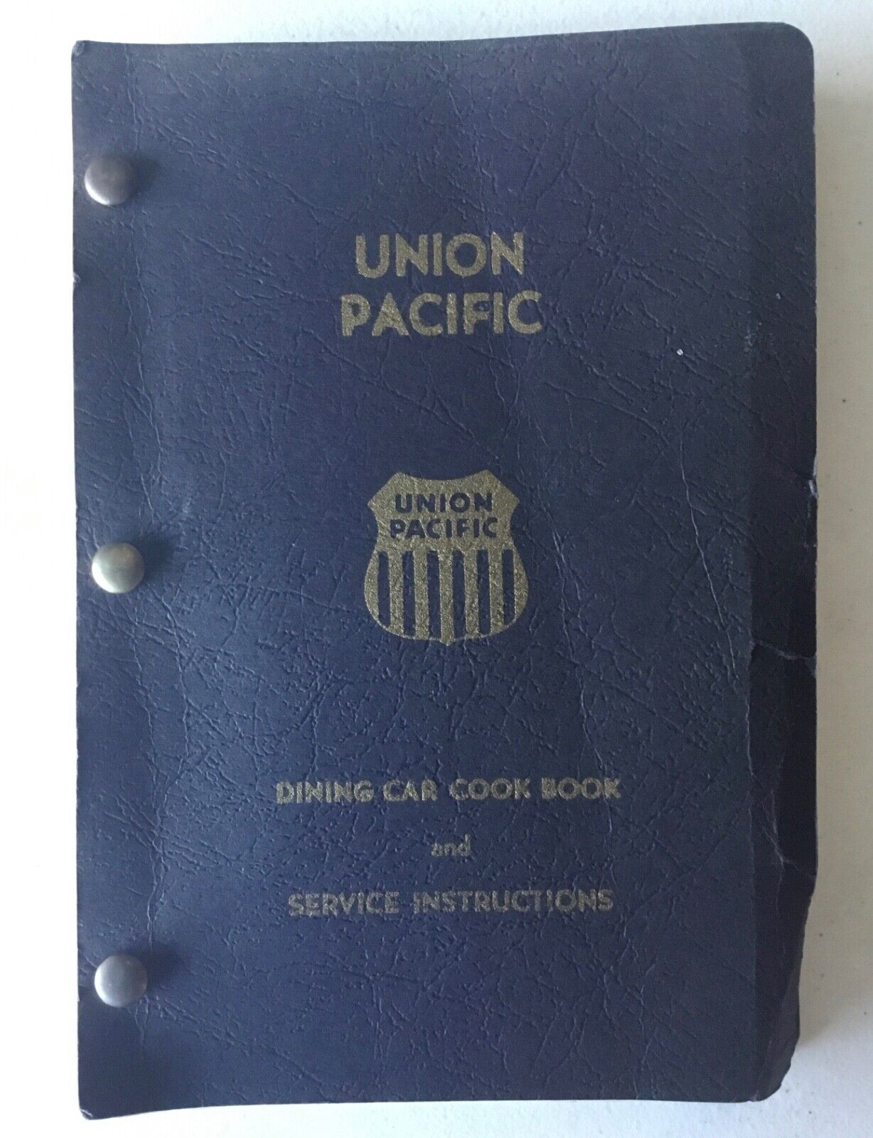 Union Pacific Railroad Dining Car Department Cook Book Service Instructions