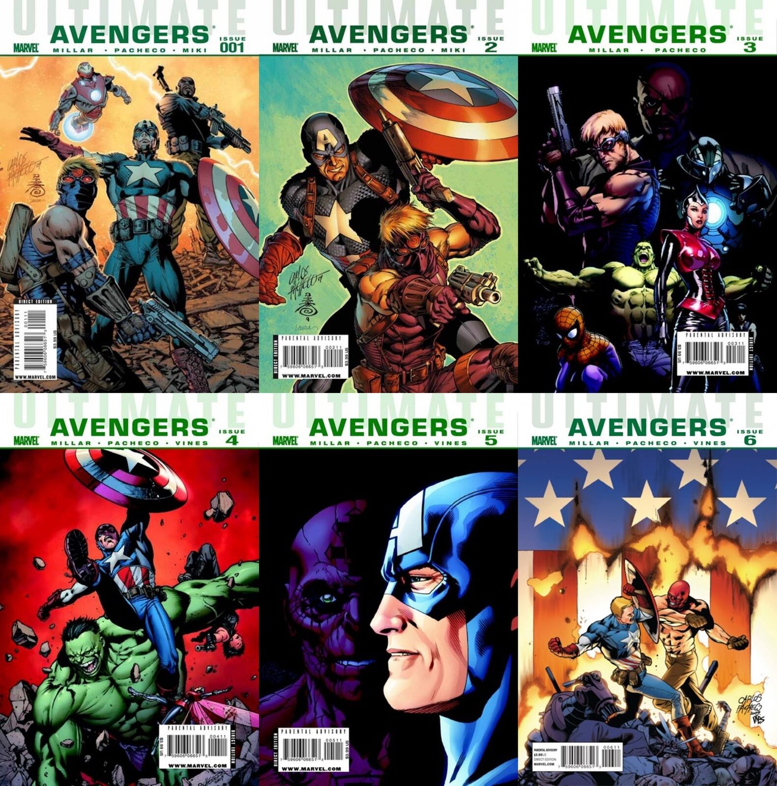Ultimate Avengers #1-6 Volume 1 (2009-2010) Marvel Comics - 6 Comics
