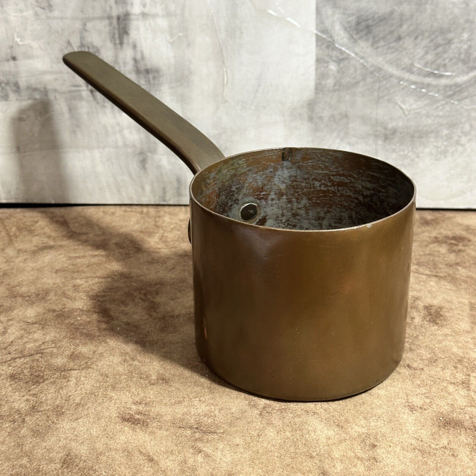 Antique Copper Pot Sauce Pan Heavy
