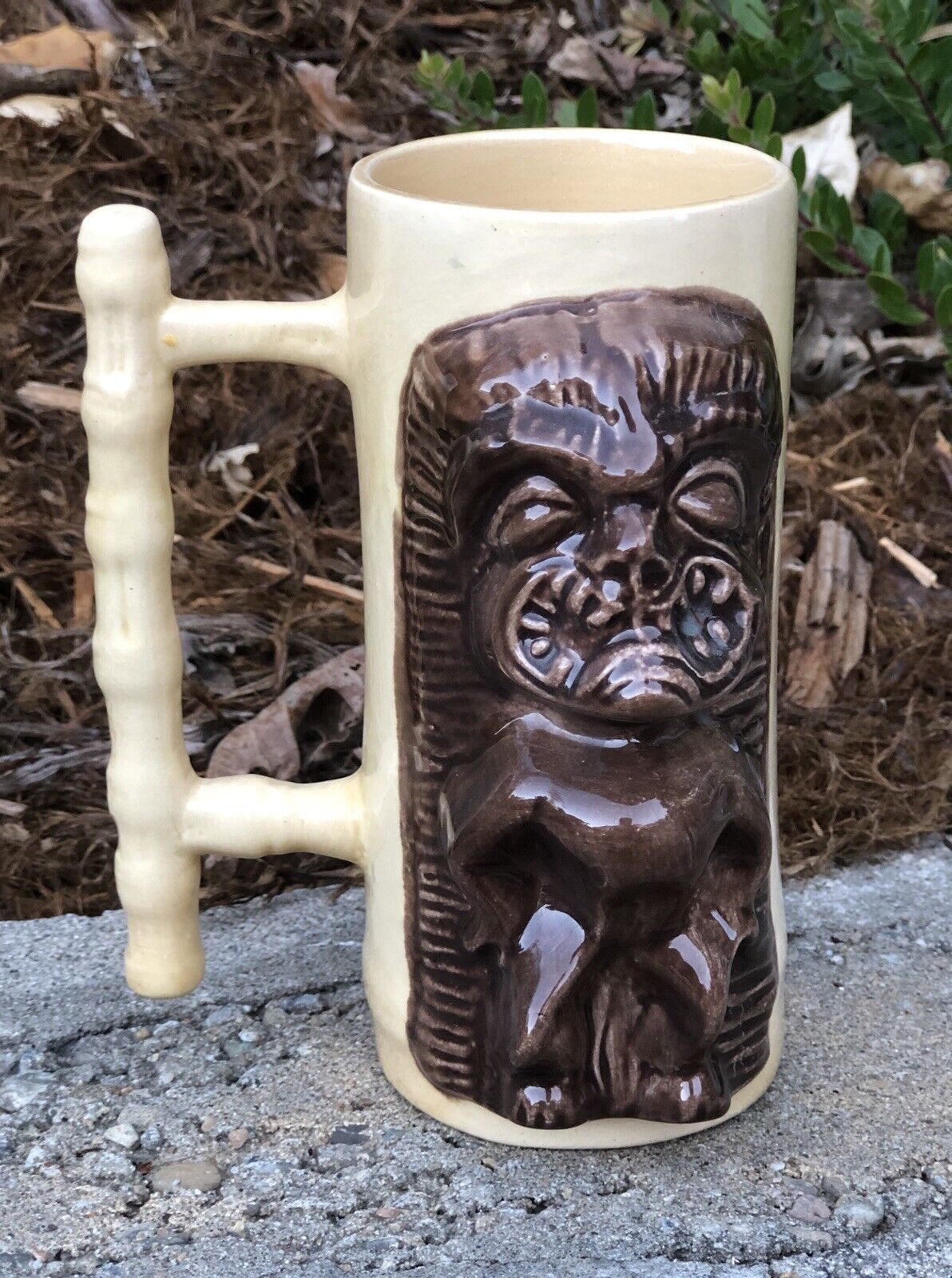 Vintage Al Harrington - The South Pacific Man - Tiki Man Mug Cup - Waikiki, HI