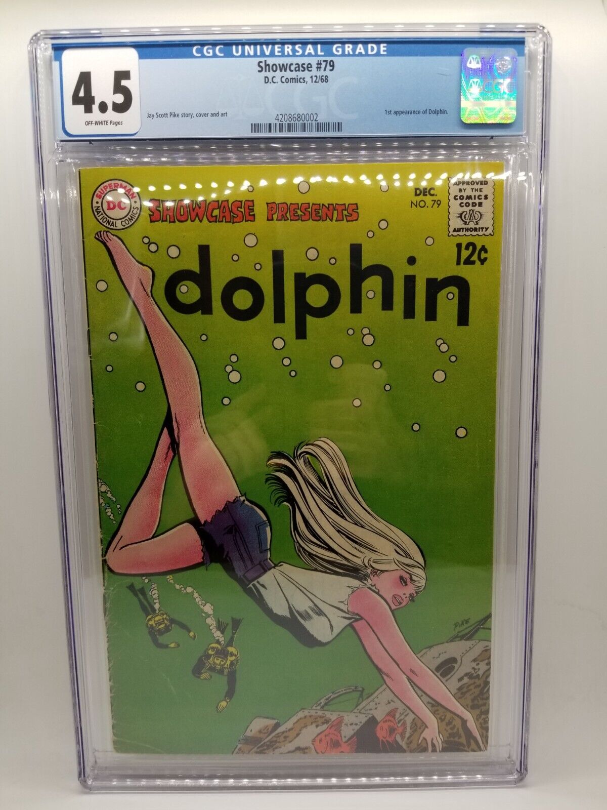 DC Showcase #79 (1968) CGC 4.5 1st Appearance Dolphin DC Comics