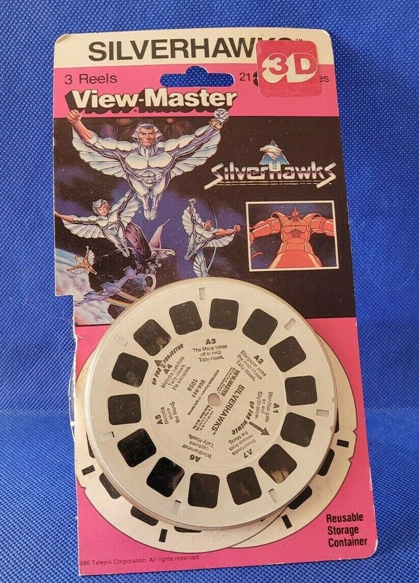Rare SilverHawks Silver Hawks TV Show view-master 3 Reels blister Pack