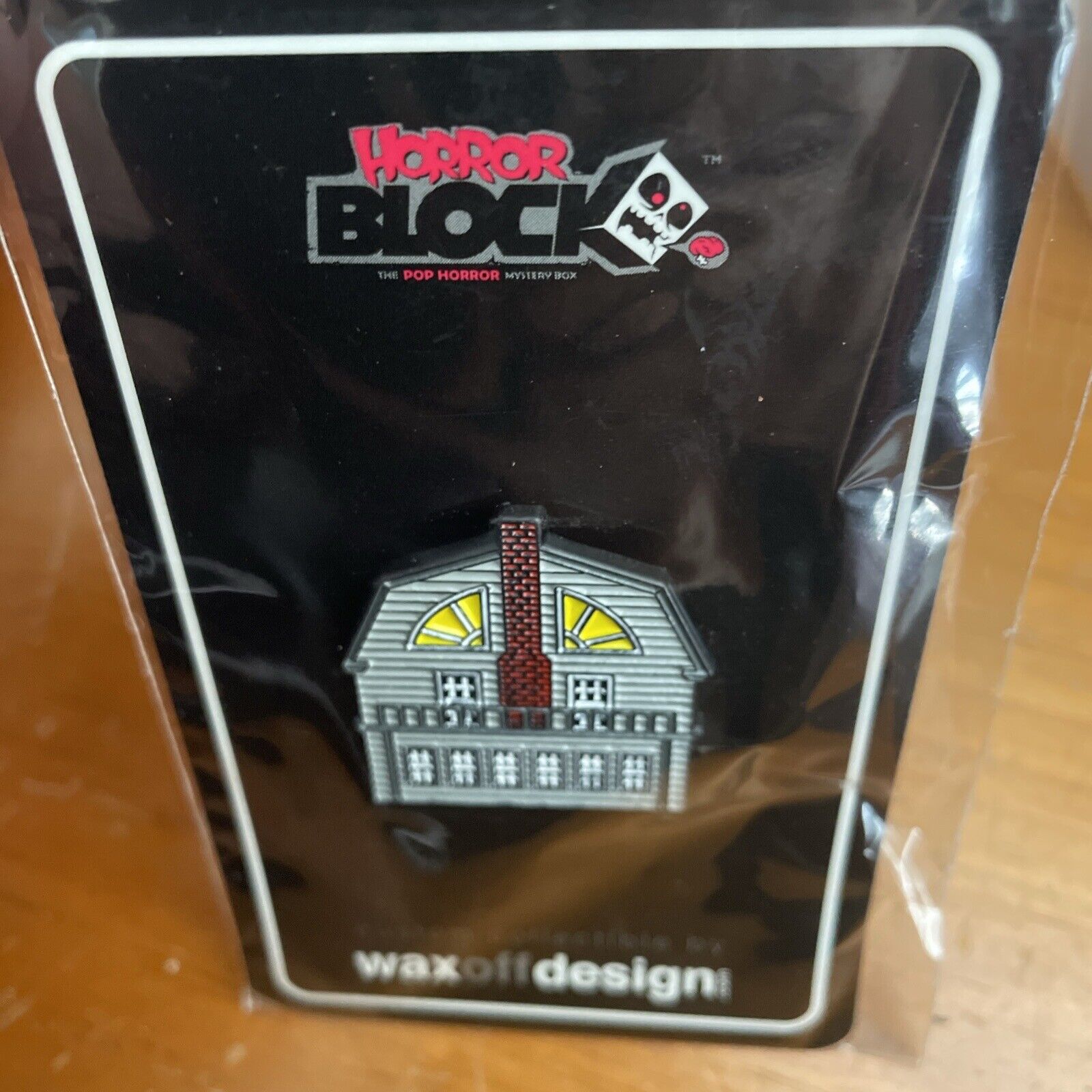 Amityville #1597 Horror Enamel Pin Horror Block Exclusive Wax Off Design NIP