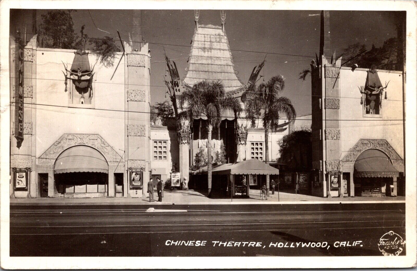 Real Photo Postcard Chinese Theatre in Hollywood, California