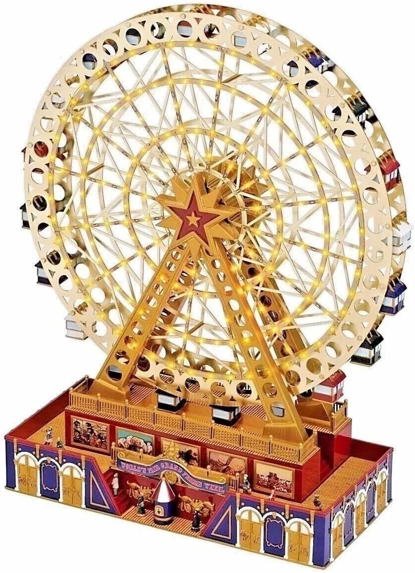 Mr. Christmas World's Fair Grand Ferris Wheel Musical Animated Indoor... 