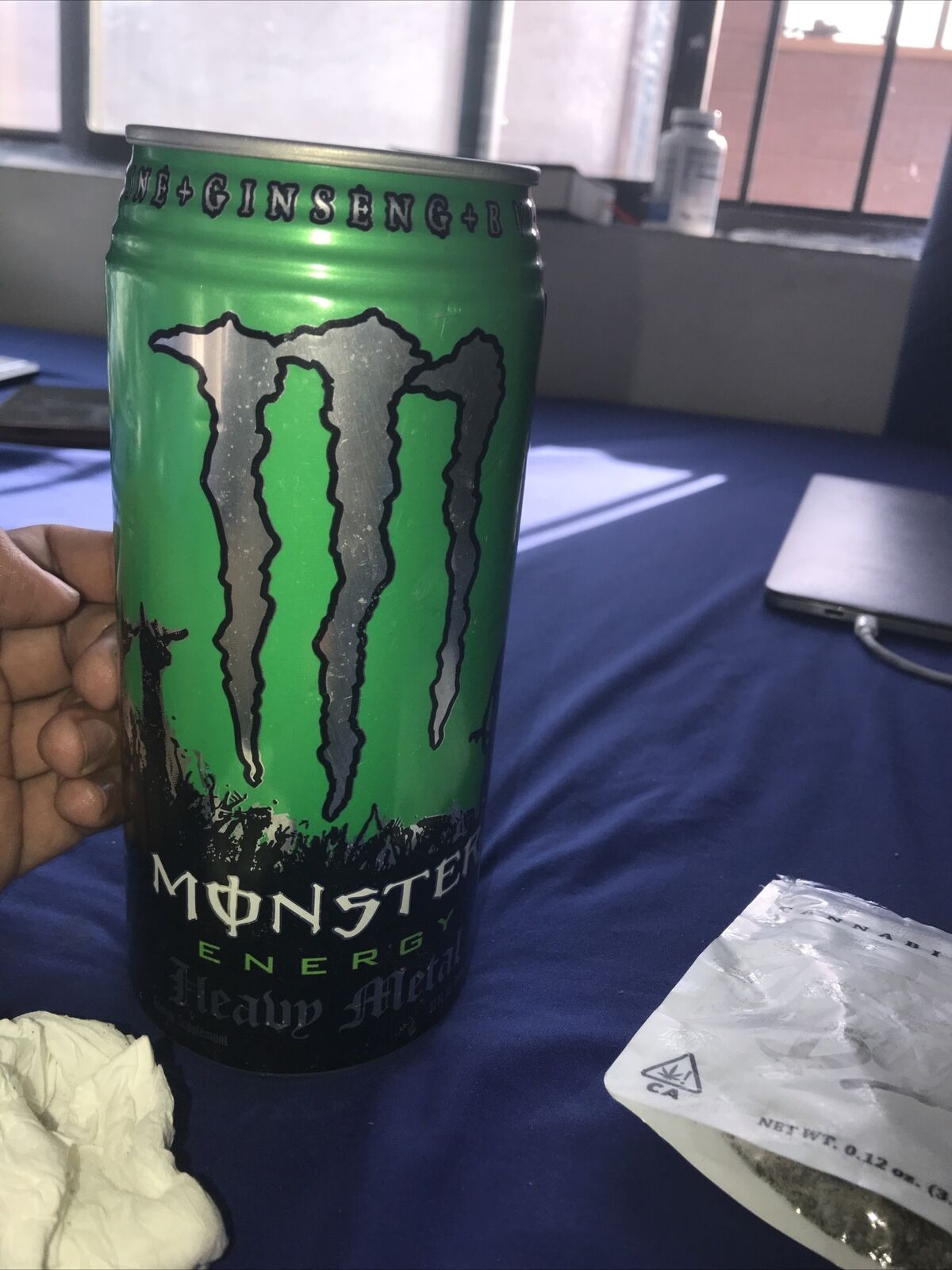 Monster Energy Heavy Metal BFC 32oz Can Full (decent Shape) Message For More