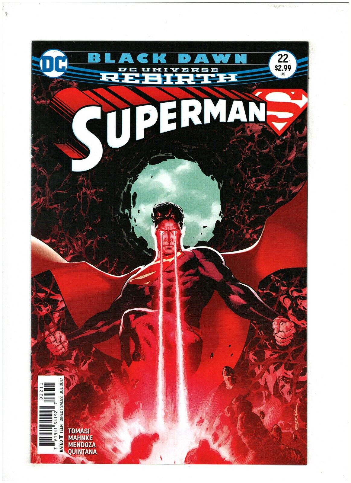 Superman #22 NM- 9.2 DC Rebirth 2017 Ryan Sook Cover 