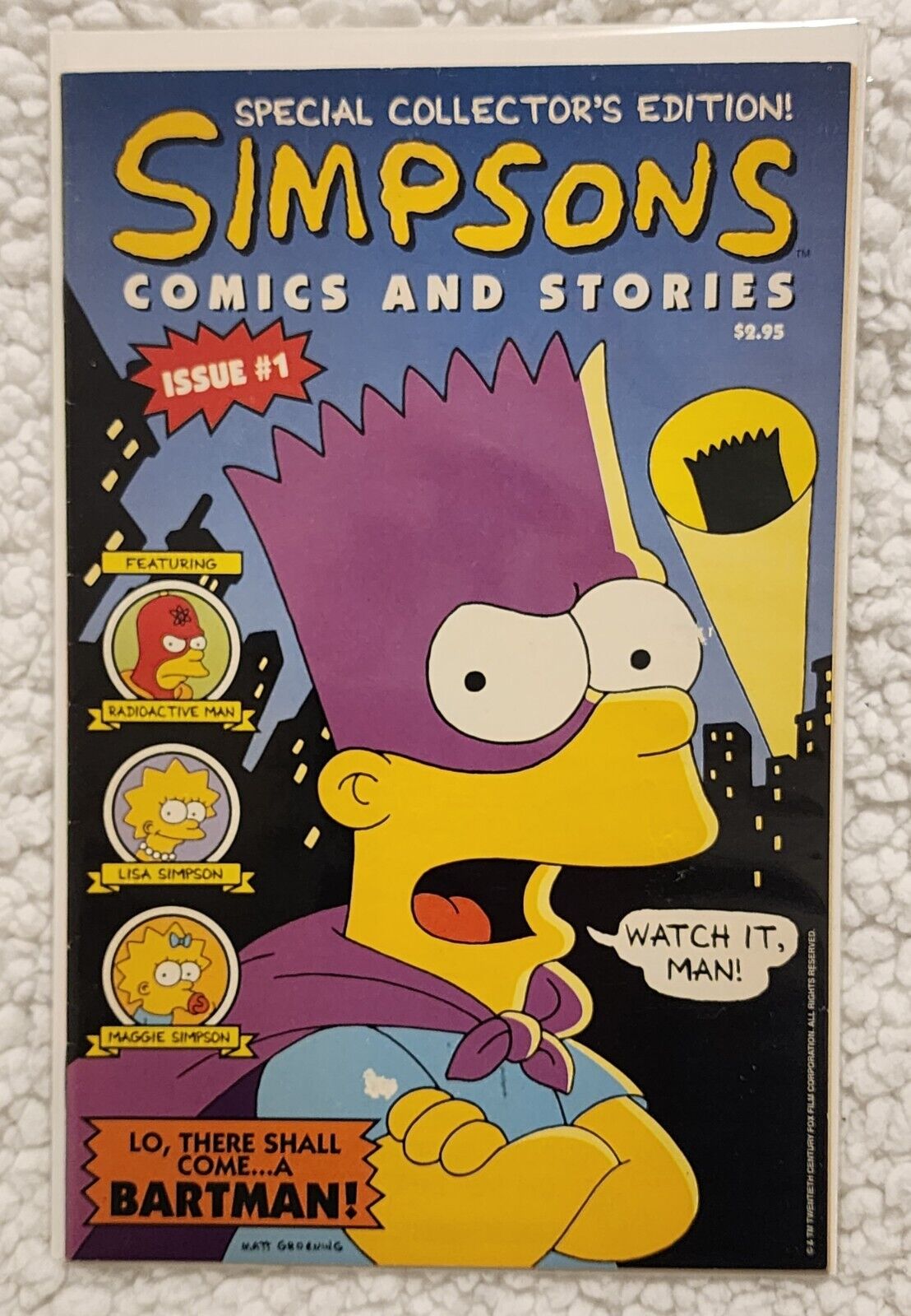 1993 The Simpsons Comics & Stories Issue #1 Bartman 20th Century Fox Comic Book