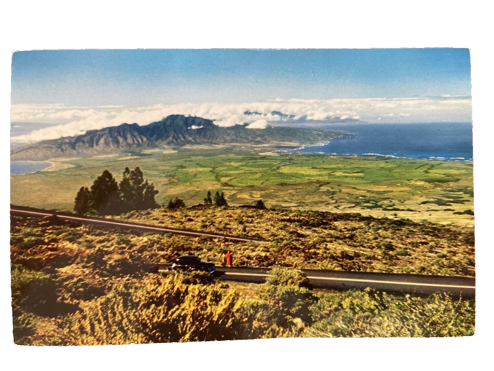 Kahului harbor Maui Hawaii photo by Eugene J Barton Ray Helbigs Postcard view NP