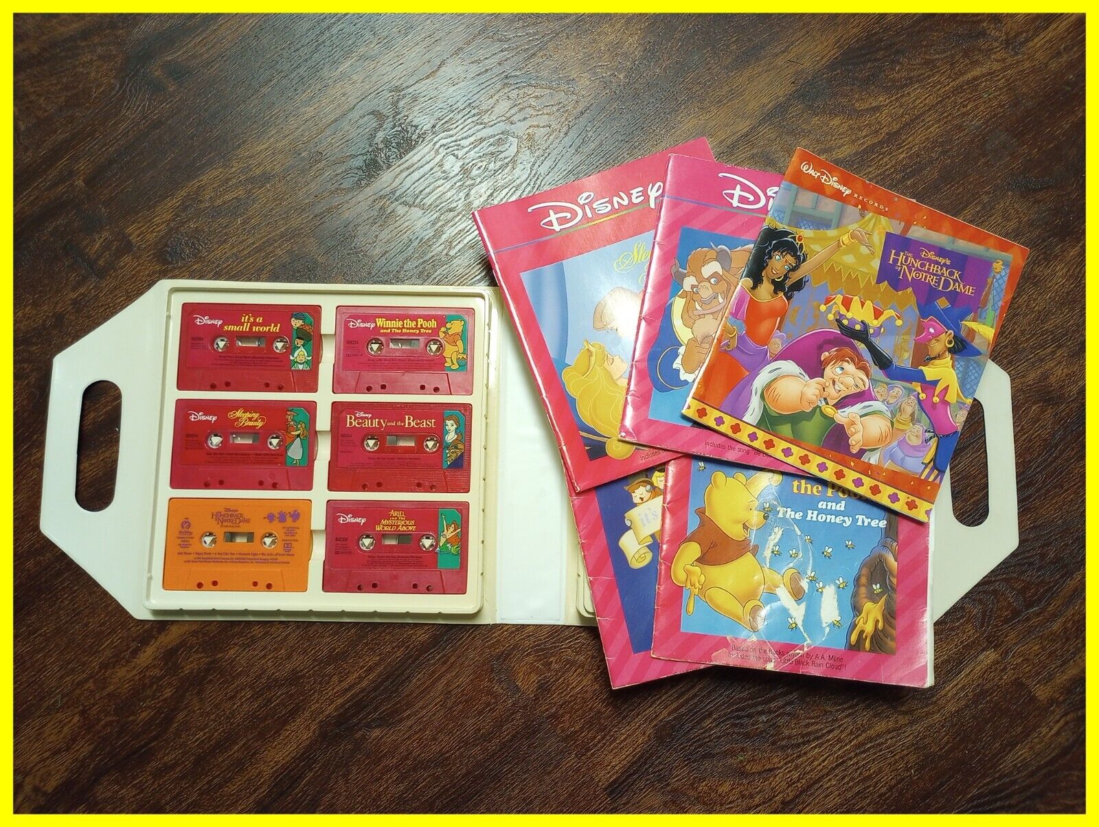 Vintage Walt Disney Read-Along-Cassettes & Books Story Teller Collection Set