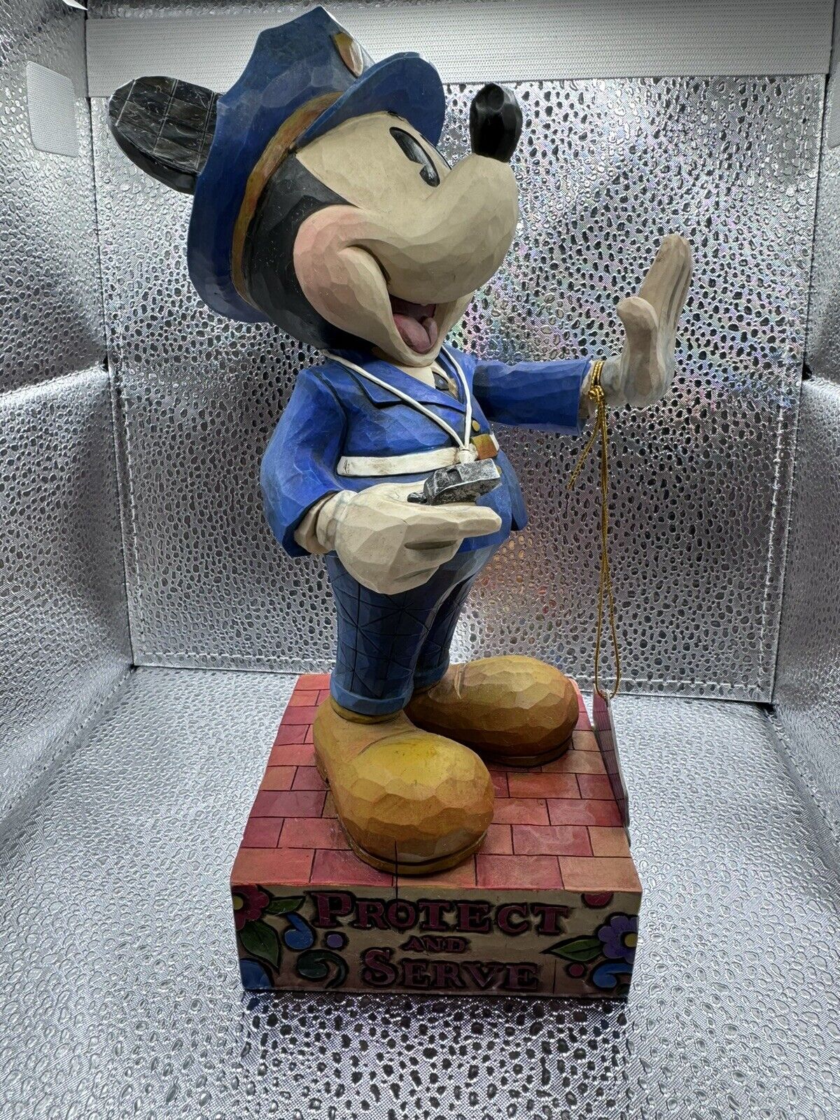 Disney Traditions Mickey Mouse Jim Shore “Protect And Serve” Police Figurine
