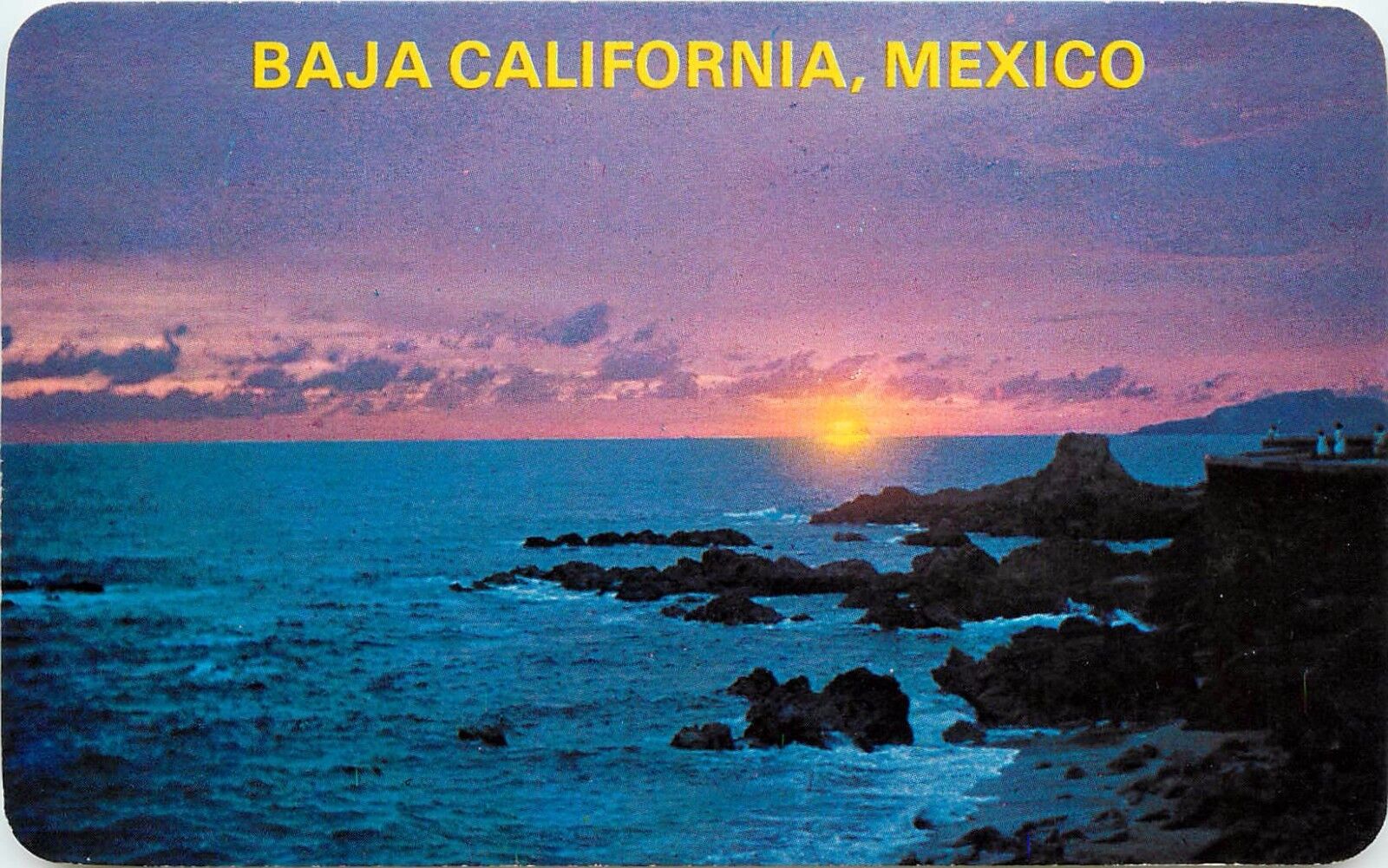 Mexico Baja California Tijuana Sunset Postcard