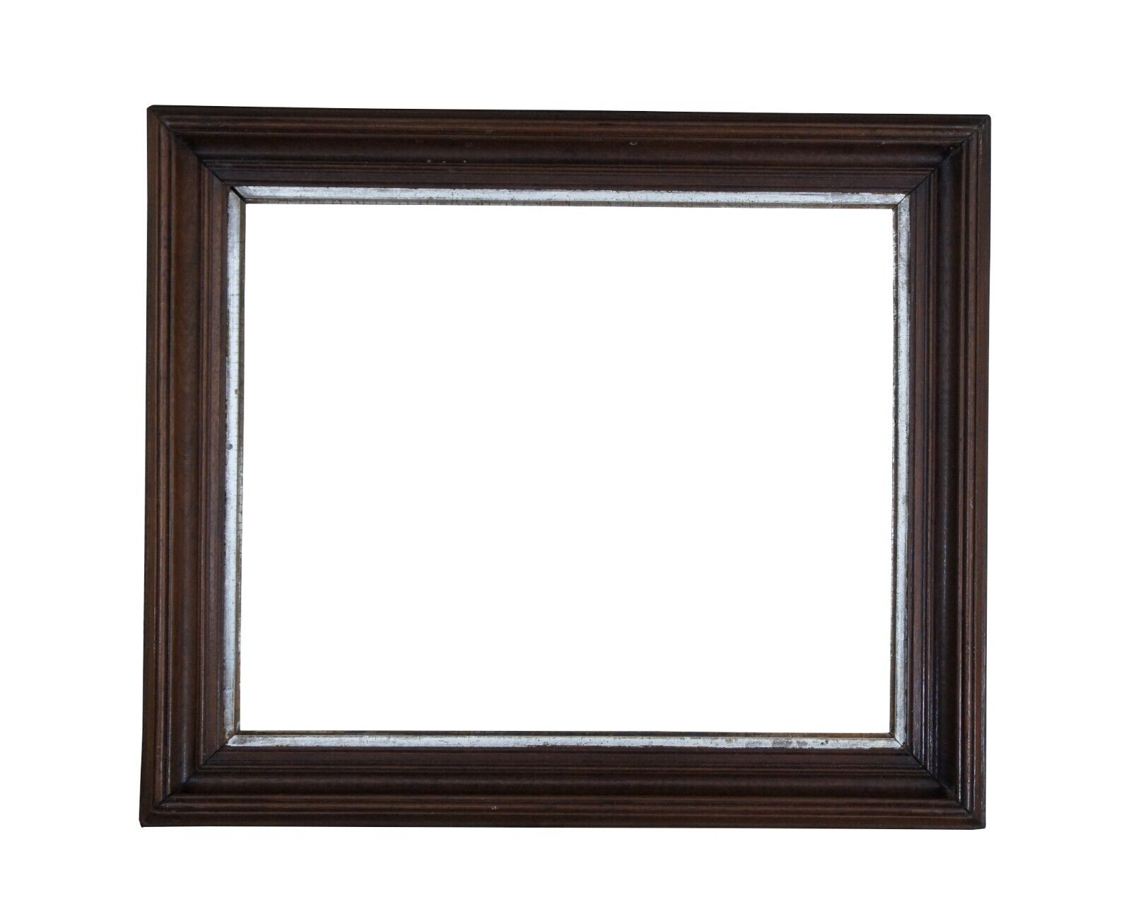 Traditional Mahogany Beveled Picture Mirror Frame Gilt Trim Fits 21.75 x 17.75\