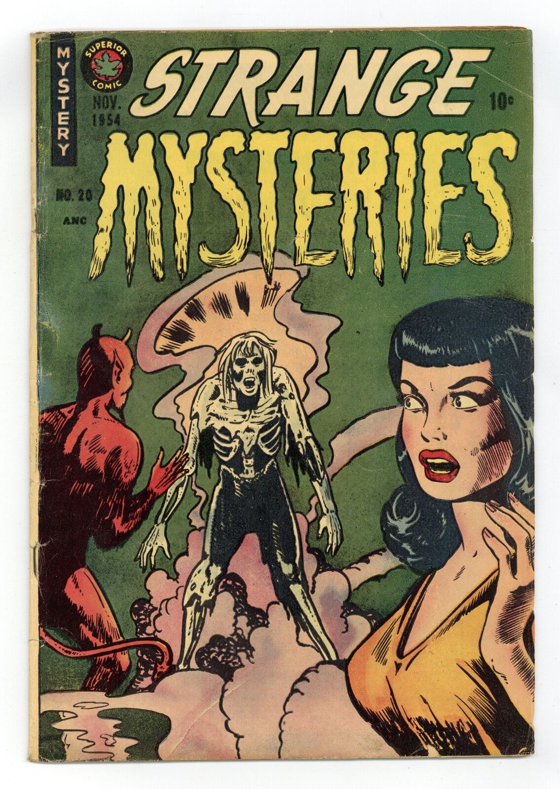 Strange Mysteries #20 GD/VG 3.0 RESTORED 1954