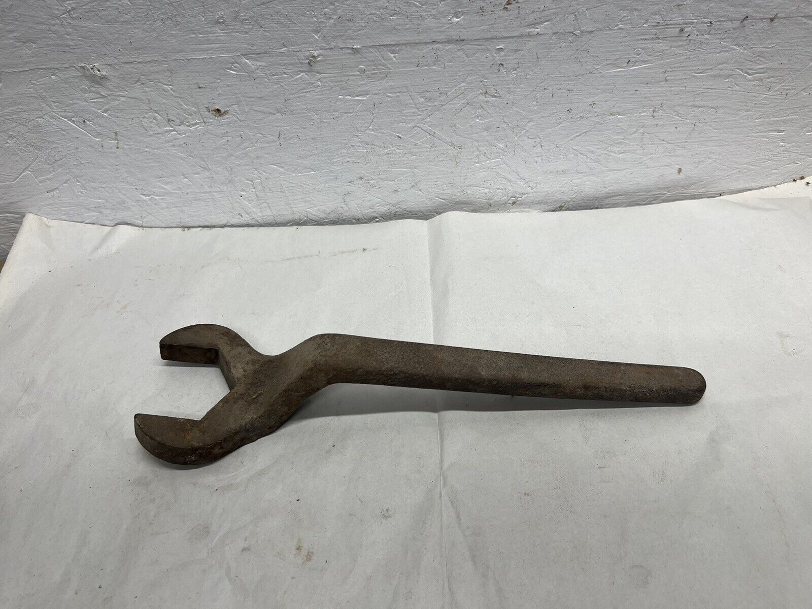 Large Offset Antique Tools Tool Open End Wrench 2 1/4” Nut Unbranded