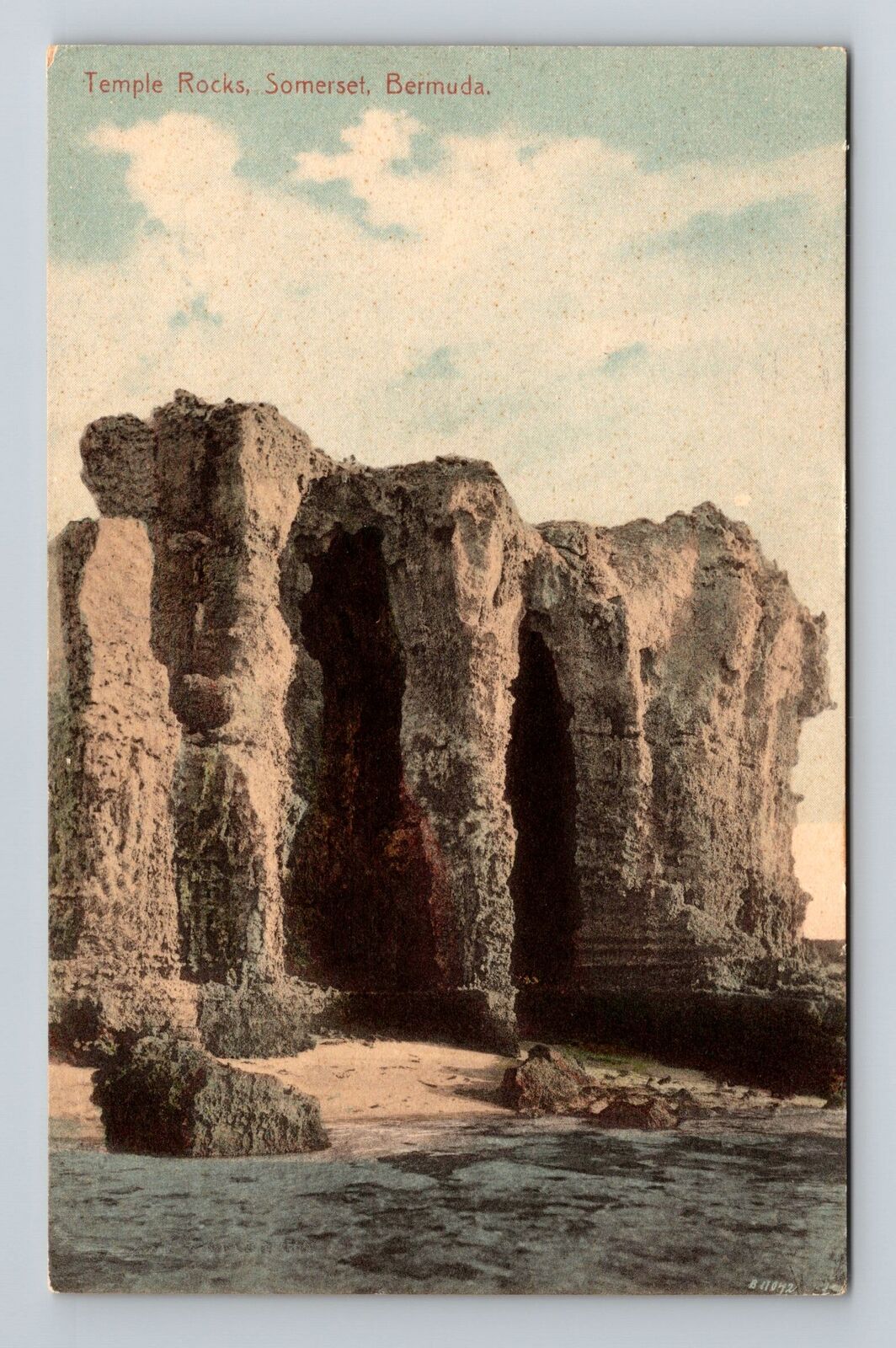 Somerset-Bermuda,Temple Rock, Vintage Postcard