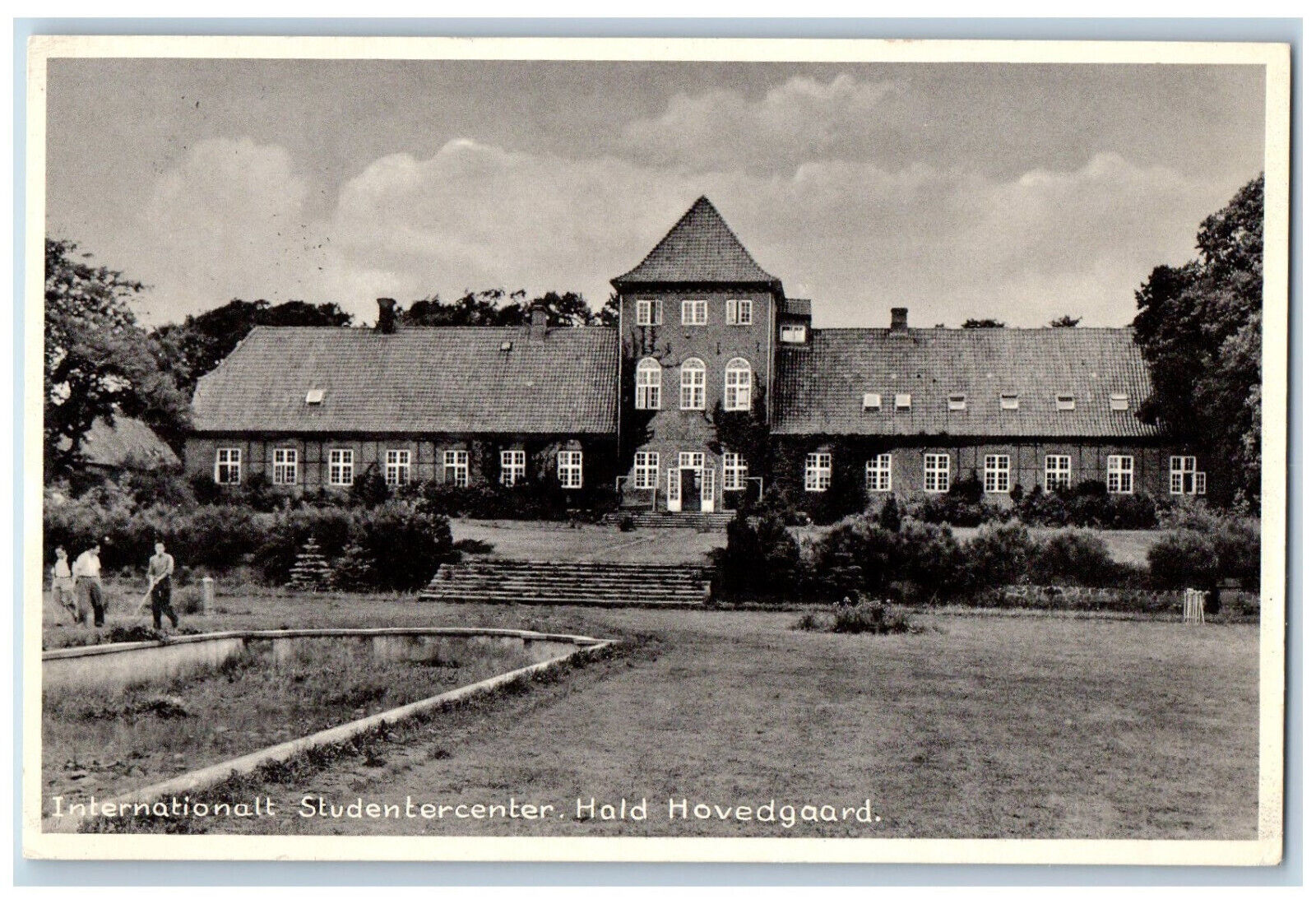 Hovegard Jutland Denmark Postcard International Student Center Hald c1940's
