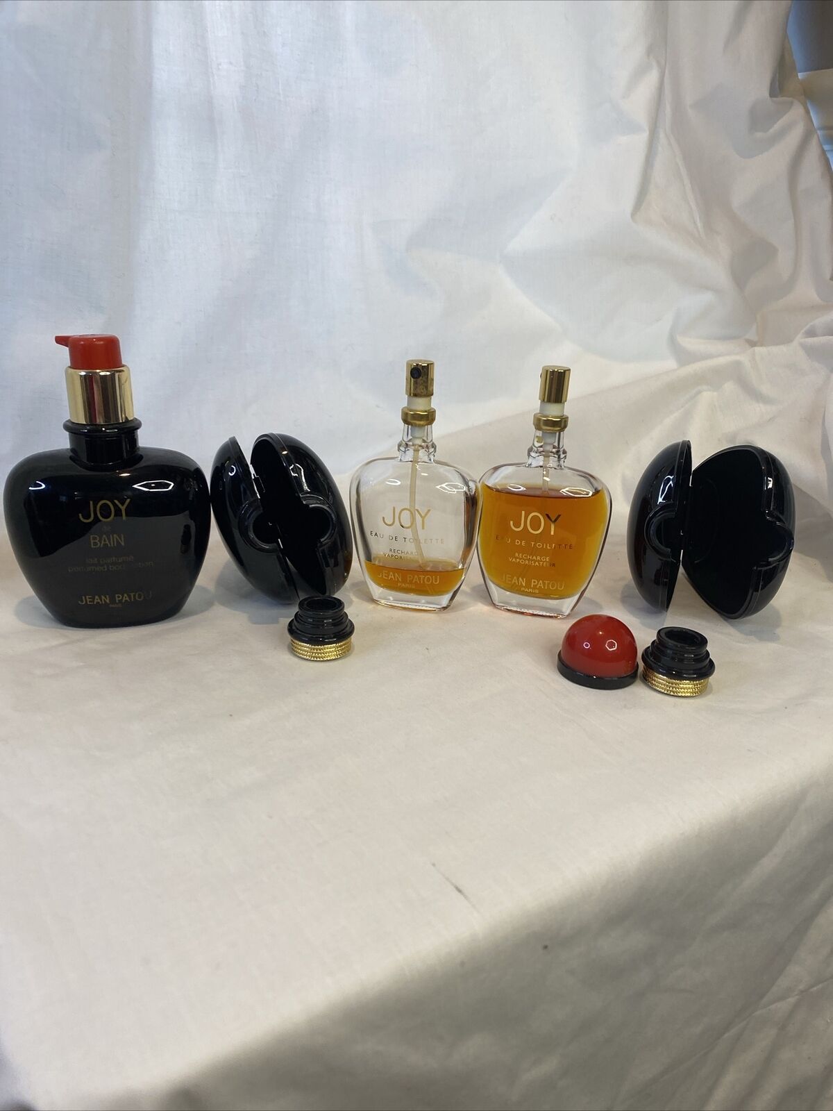 Vtg Perfume JOY By Jean Patou 60 mL Original Lot 2 EDT And 1 Lotion Discontinued